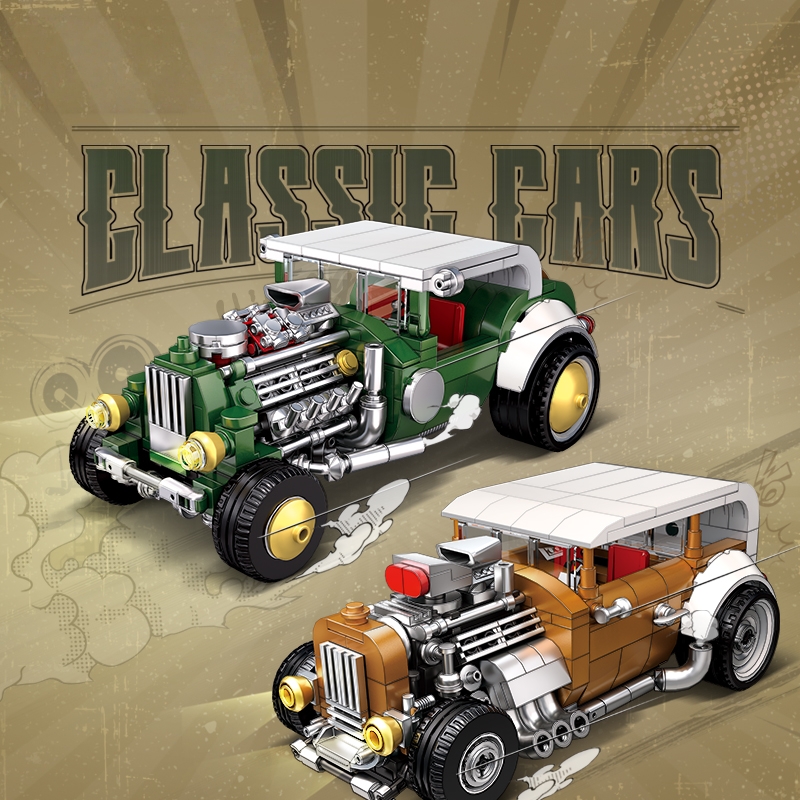 Retro vintage car building blo - Vintage Collectible Cars avis et prix