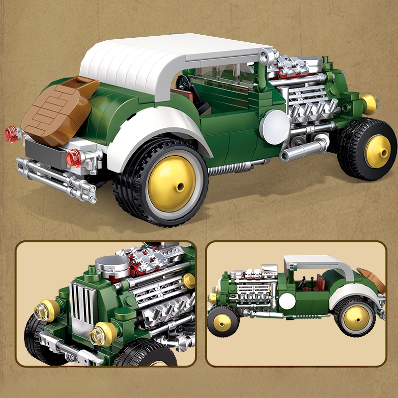 Retro vintage car building blo - Vintage Collectible Cars avis et prix