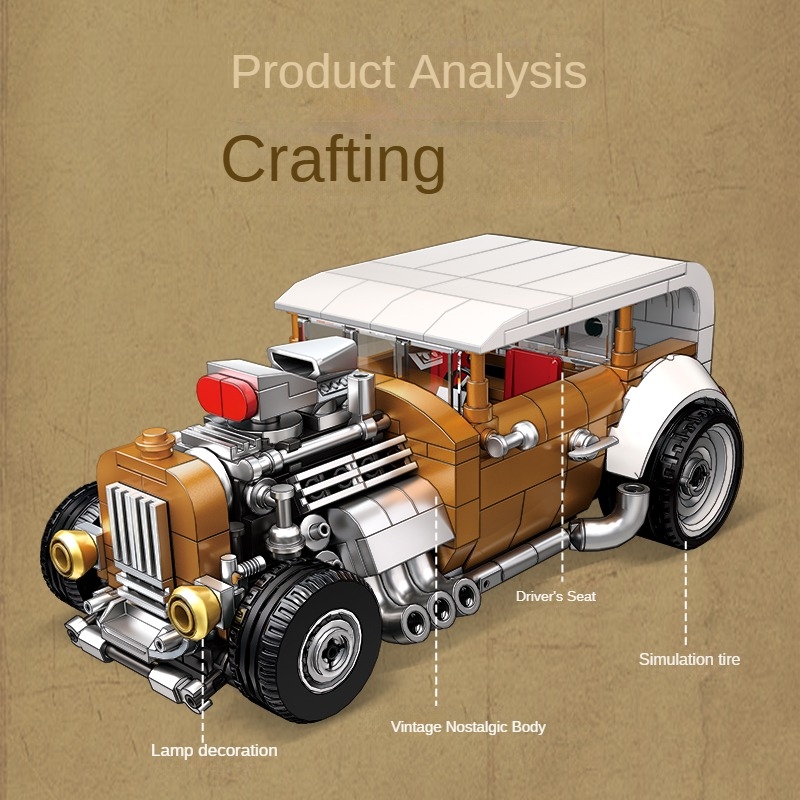 Retro vintage car building blo - Vintage Collectible Cars avis et prix