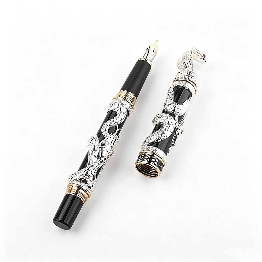 Jinhao Luxury 3D Snake Embosse - Vintage Collectible Pens avis et prix
