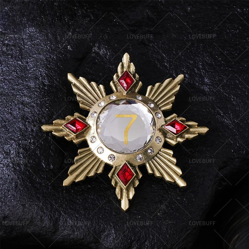 Golden Star Shaped Number 7 Br - Vintage Collectible Pins avis et prix