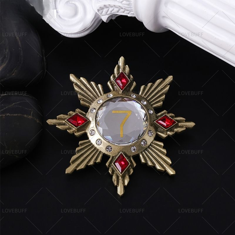 Golden Star Shaped Number 7 Br - Vintage Collectible Pins avis et prix