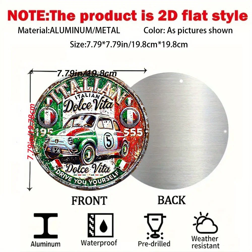 2D Flat, Italian Vintage for - - Vintage Collectible Cars avis et prix