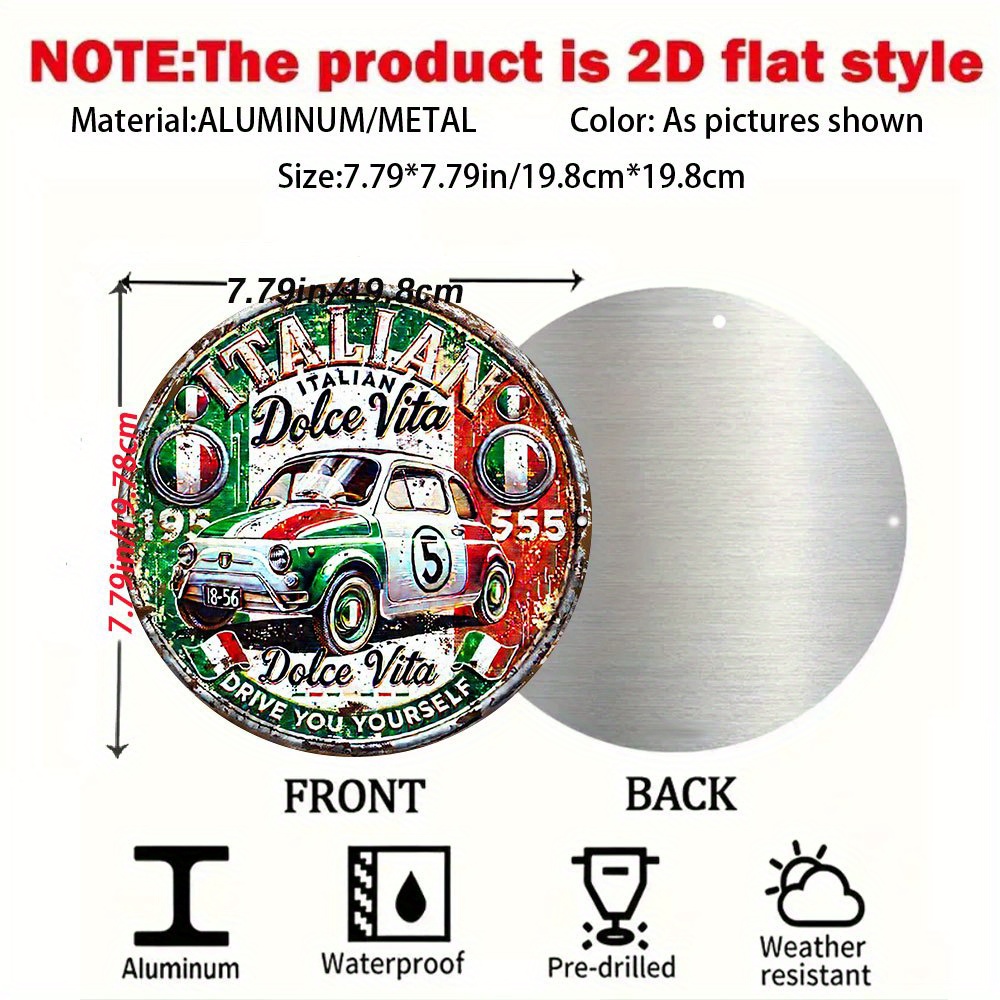 2D Flat, Italian Vintage for - - Vintage Collectible Cars avis et prix