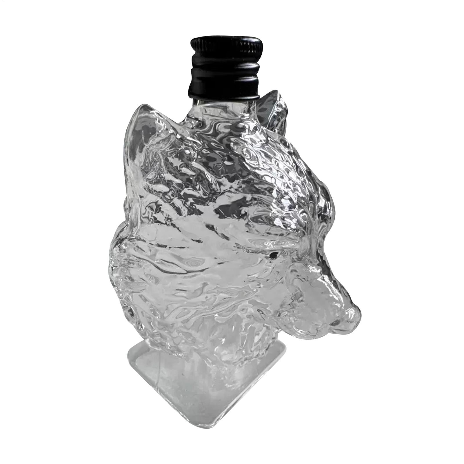 Engraved Whiskey Glasses Wolf  - Vintage Collectible Bottles avis et prix