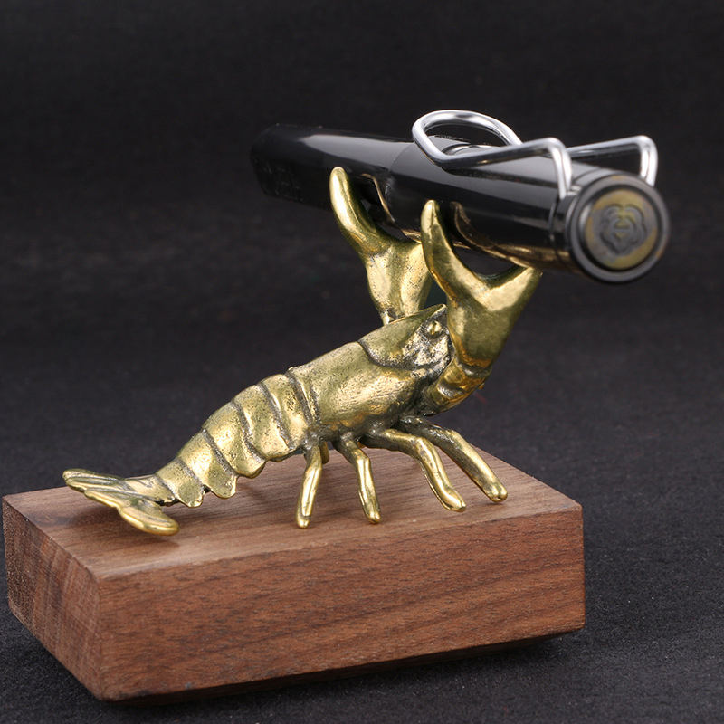 Solid Brass Crayfish Ornament  - Vintage Collectible Pens avis et prix