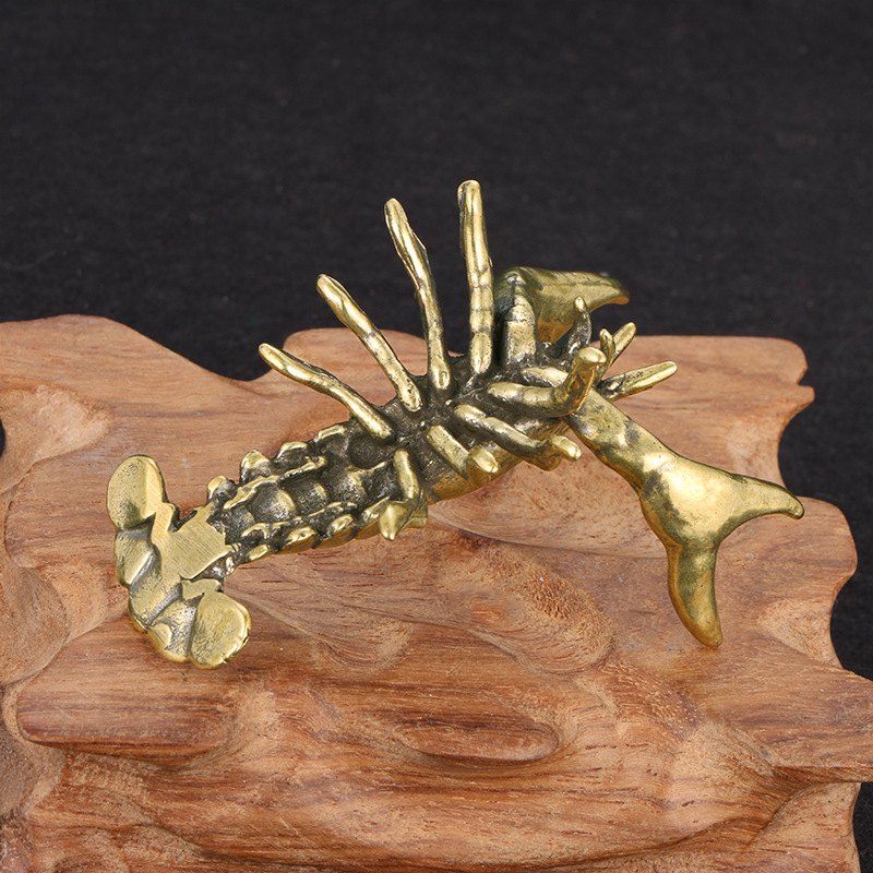 Solid Brass Crayfish Ornament  - Vintage Collectible Pens avis et prix