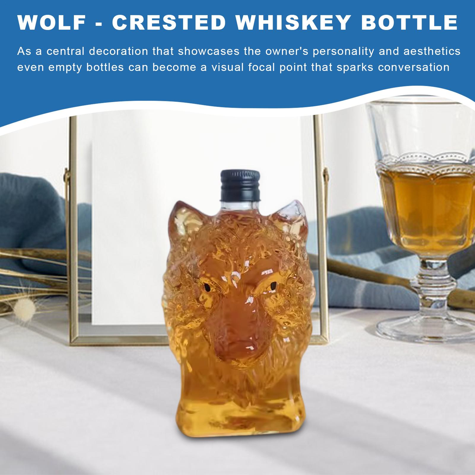 Whiskey Bottle Wolf Shape Wine - Vintage Collectible Bottles avis et prix