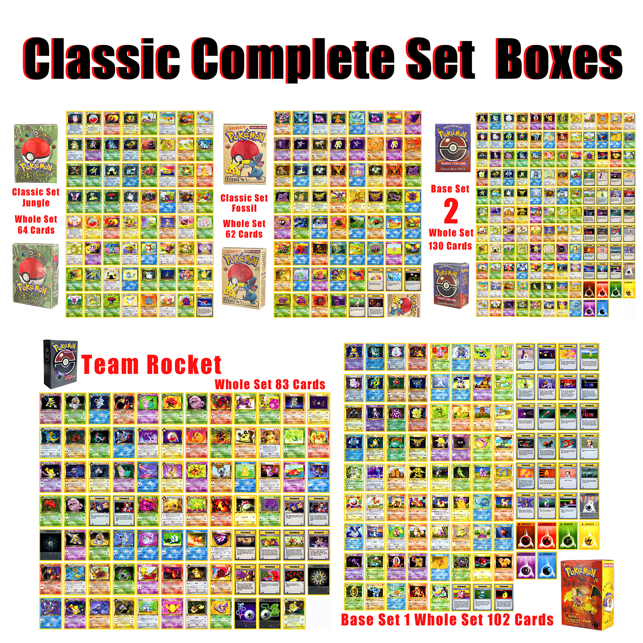 PKM Card PTCG Vintage Complete - Vintage Collectible Cards avis et prix