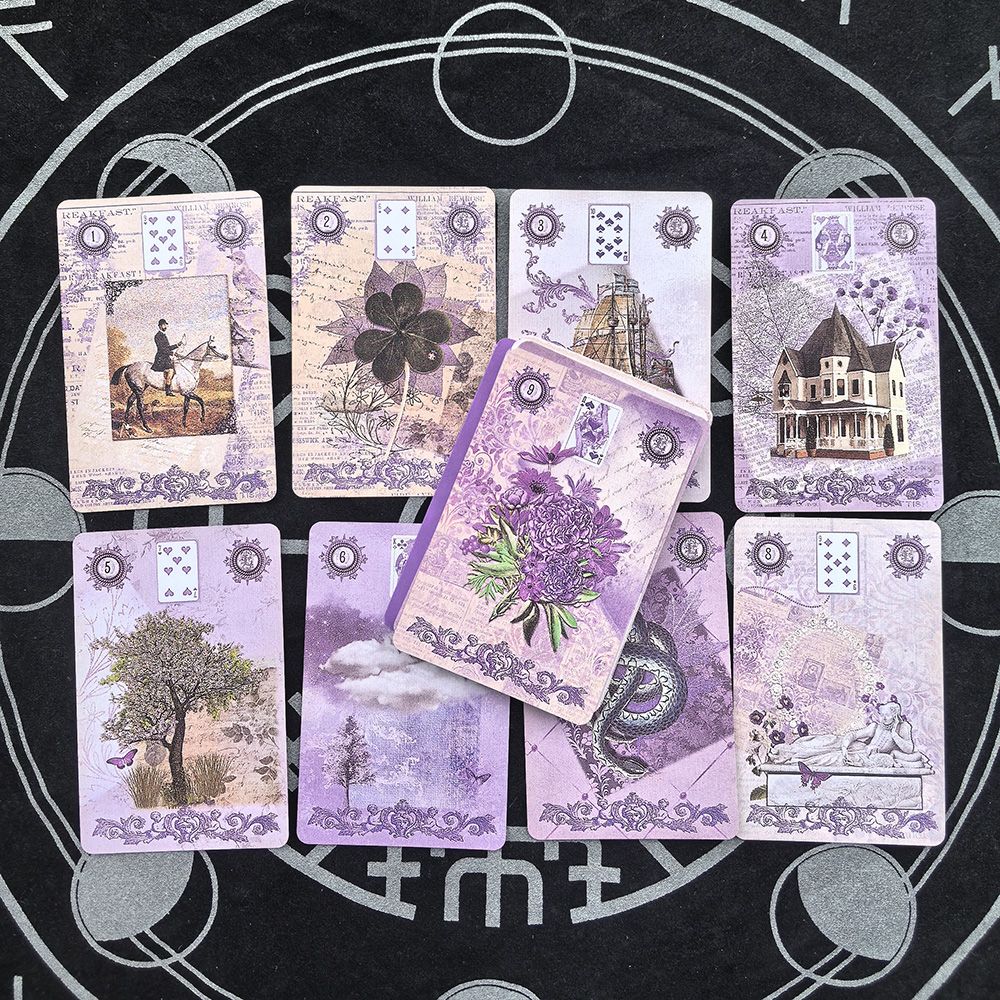 Lavender Lenormand Deck 9*6cm  - Vintage Collectible Cards avis et prix