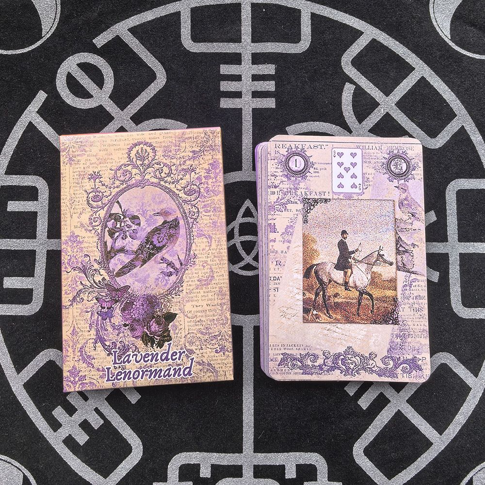 Lavender Lenormand Deck 9*6cm  - Vintage Collectible Cards avis et prix