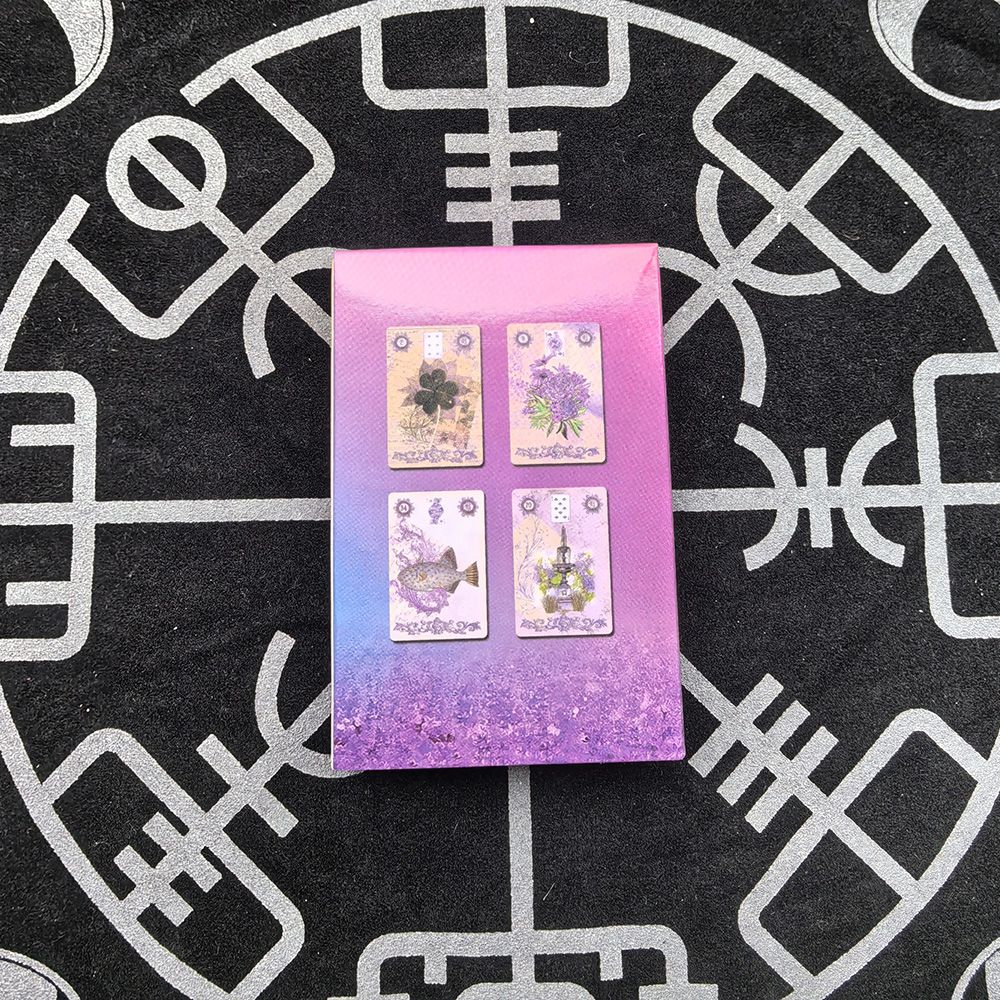 Lavender Lenormand Deck 9*6cm  - Vintage Collectible Cards avis et prix