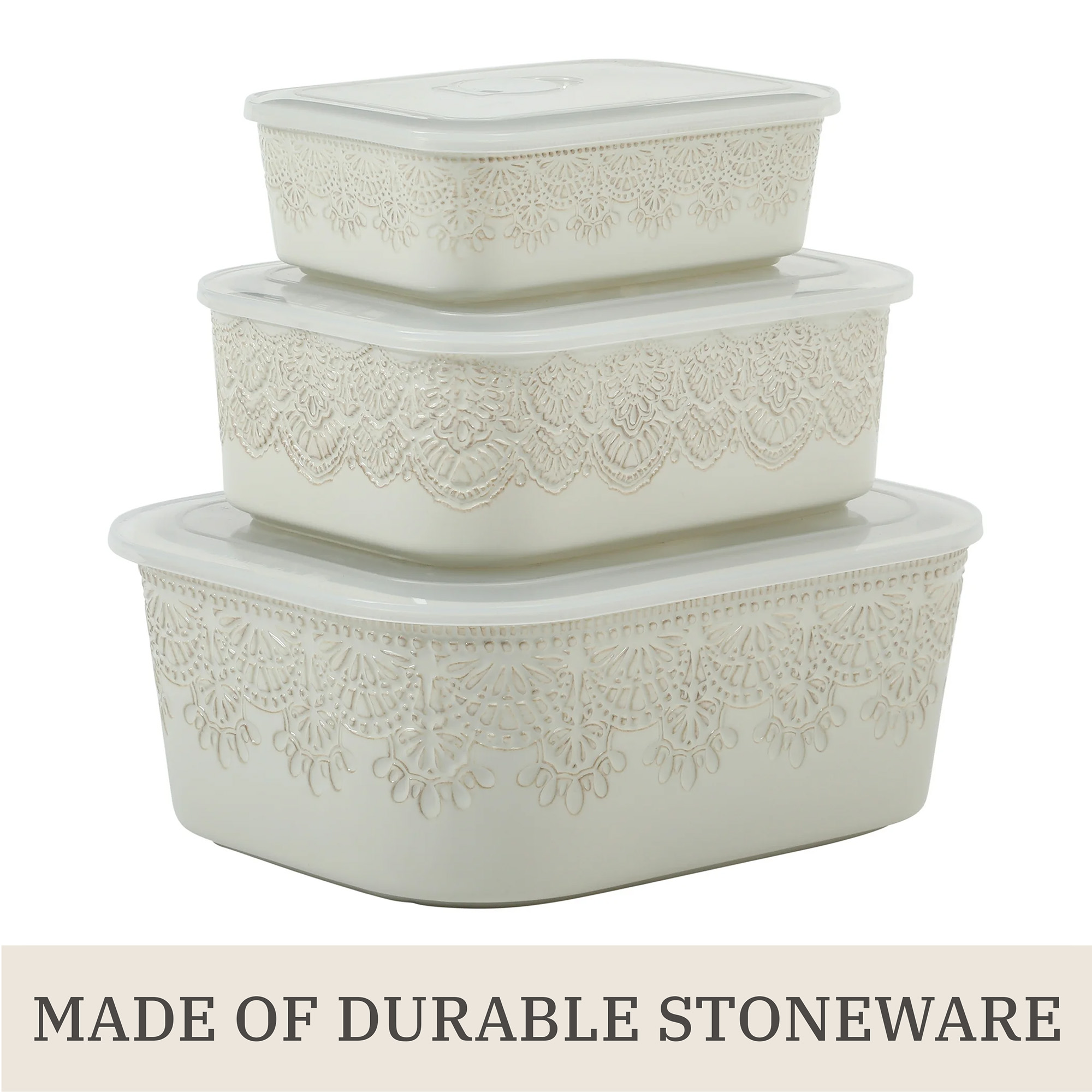 Vintage lace ceramic casserole - Vintage Collectible Dishes avis et prix