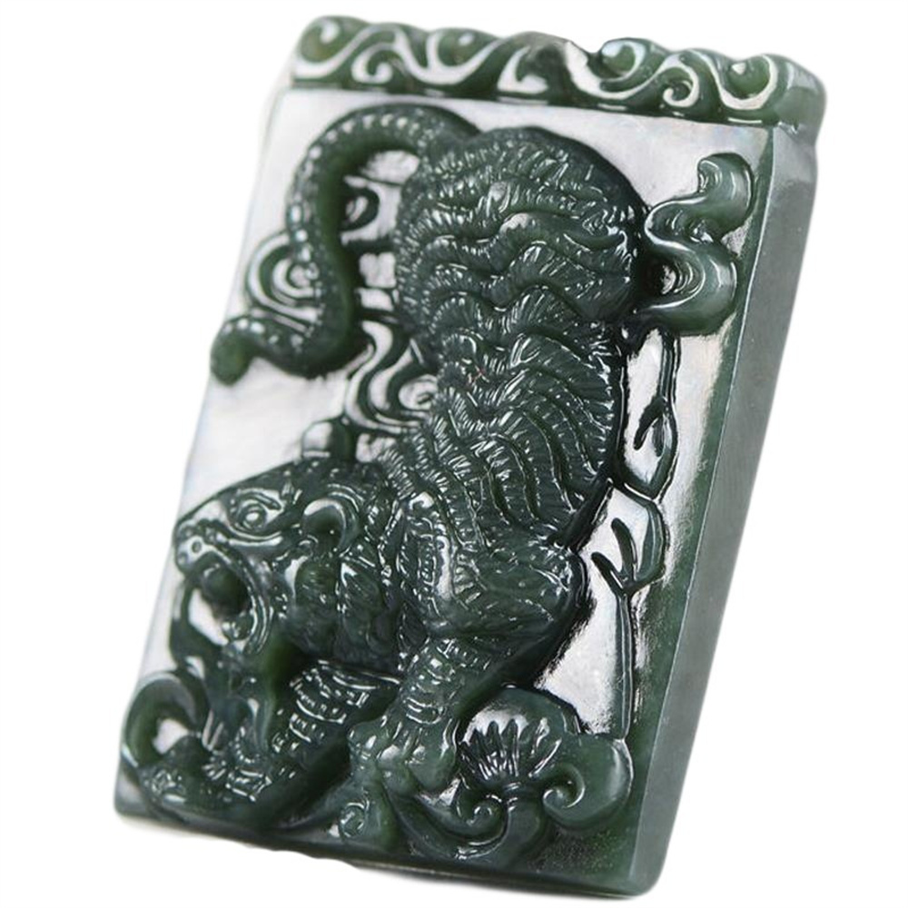Natural Dark Green HeTian Jade - Vintage Things Collection avis et prix