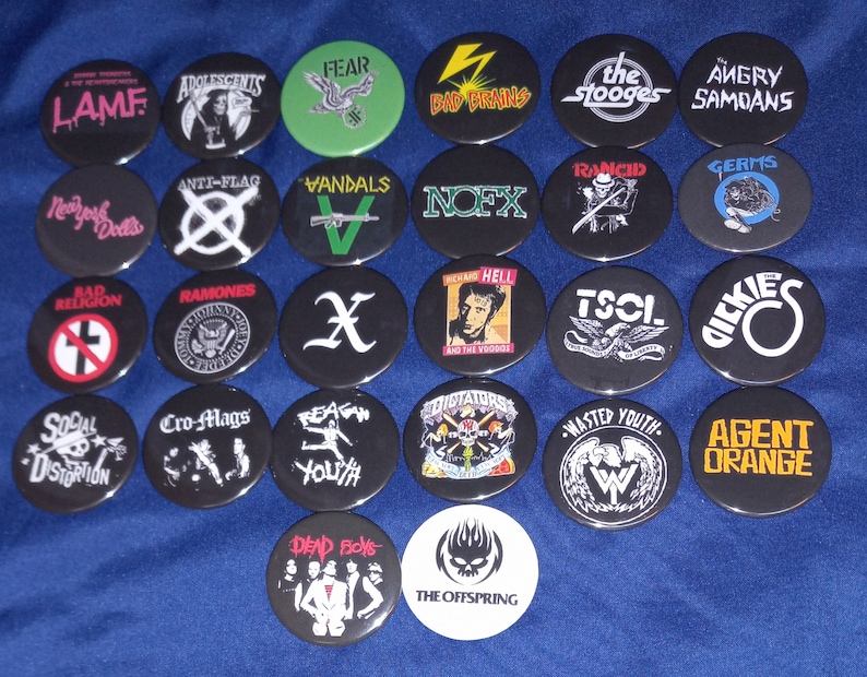 Vintage US Punk Rock Band Pinb - Vintage Collectible Pins avis et prix