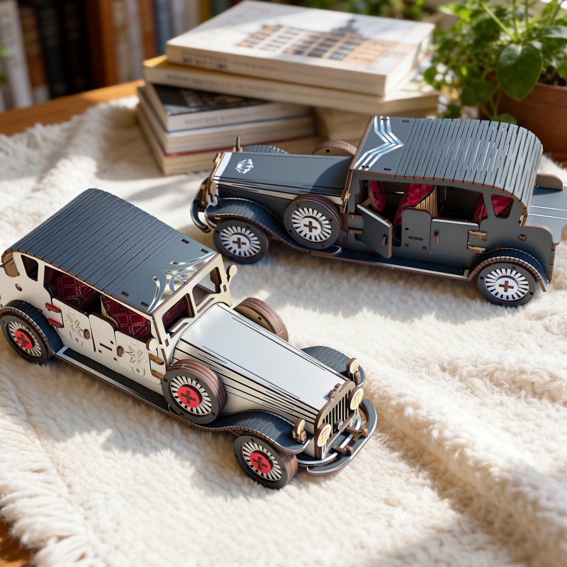 DIY 3D Wooden Vintage Classic  - Vintage Collectible Cars avis et prix