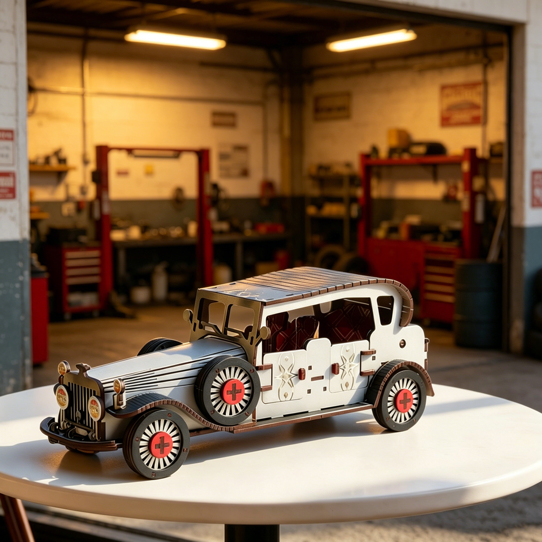 DIY 3D Wooden Vintage Classic  - Vintage Collectible Cars avis et prix