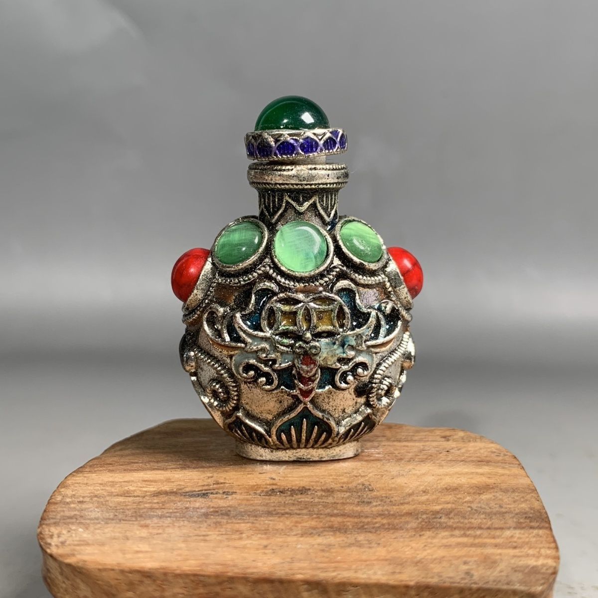 Vintage Cloisonne Bronze Snuff - Vintage Collectible Bottles avis et prix