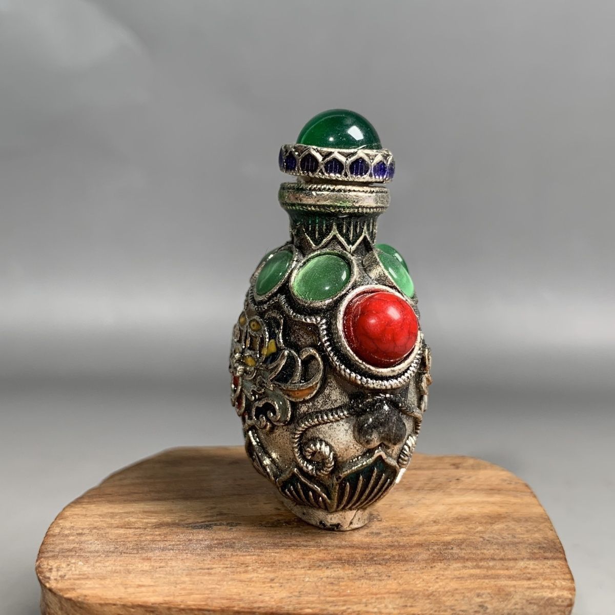 Vintage Cloisonne Bronze Snuff - Vintage Collectible Bottles avis et prix