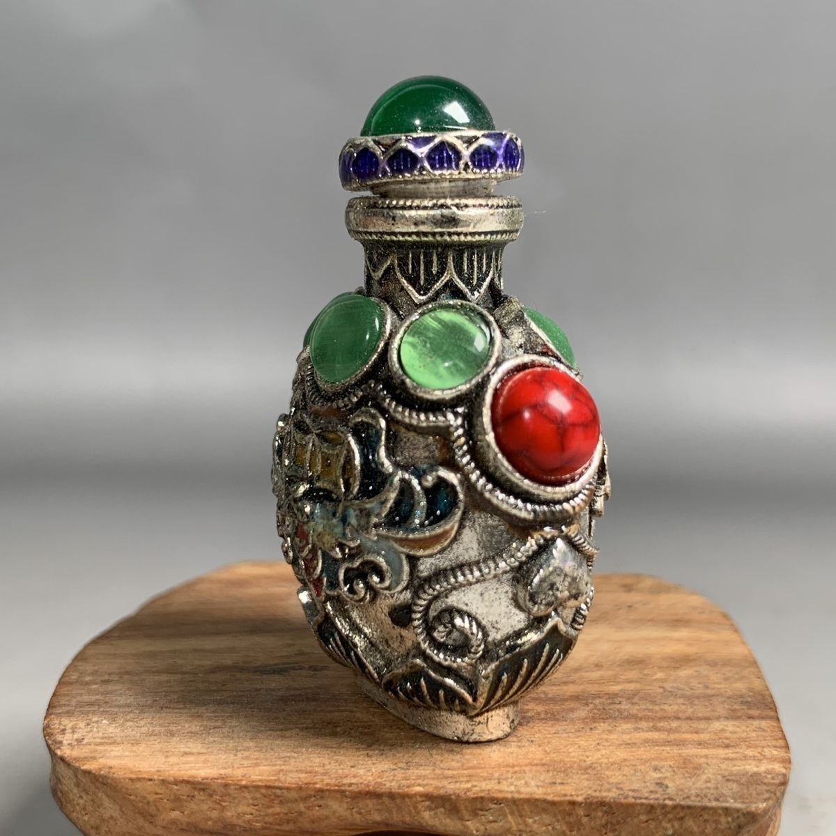 Vintage Cloisonne Bronze Snuff - Vintage Collectible Bottles avis et prix