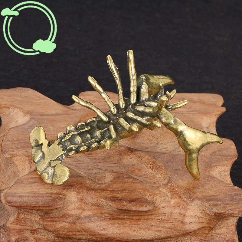 (BBQ4)Solid Brass Crayfish Orn - Vintage Collectible Pens avis et prix