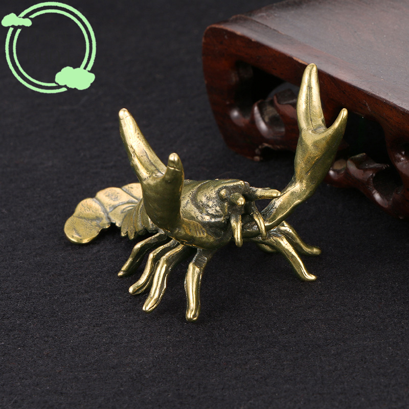 (BBQ4)Solid Brass Crayfish Orn - Vintage Collectible Pens avis et prix
