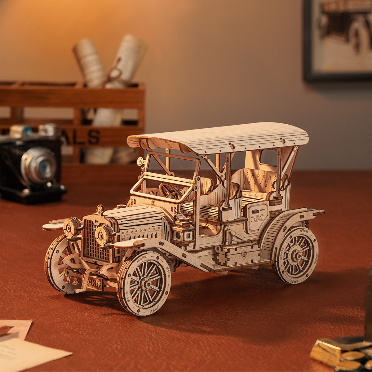 Robotime Rokr Classic Car 3D W - Vintage Collectible Cars avis et prix