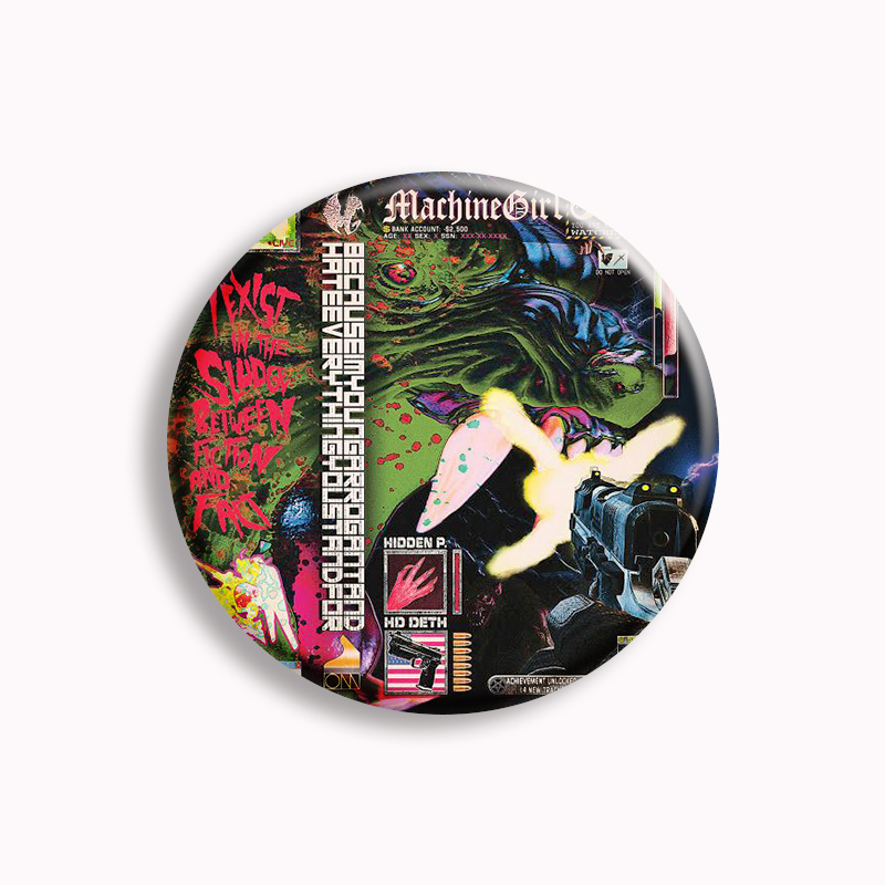 Machine Girl Wlfgrl Button Pin - Vintage Collectible Pins avis et prix