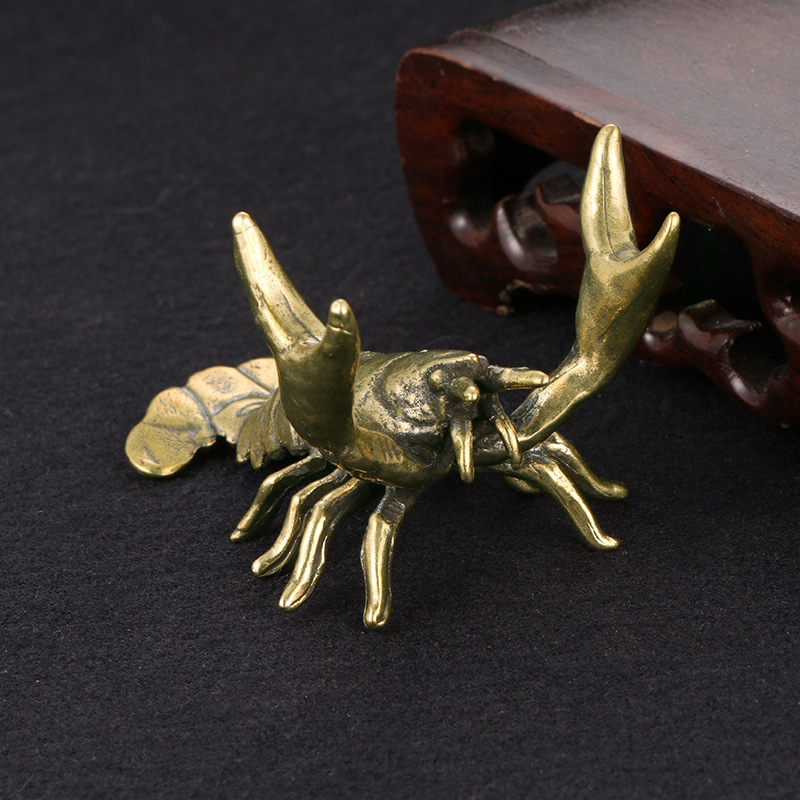 ●Solid Brass Crayfish Ornament - Vintage Collectible Pens avis et prix