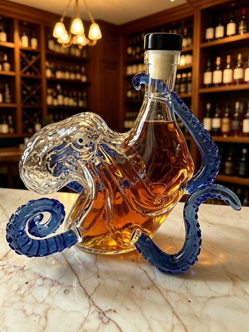 Decanter, Sea Monster, Octopus - Vintage Collectible Bottles avis et prix