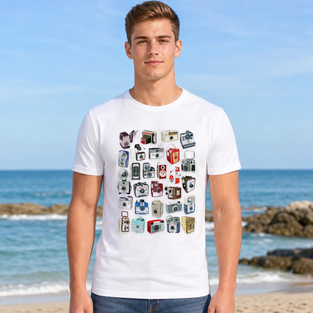 Graphic Tee Men Vintage Camera - Collectible Vintage Cameras avis et prix