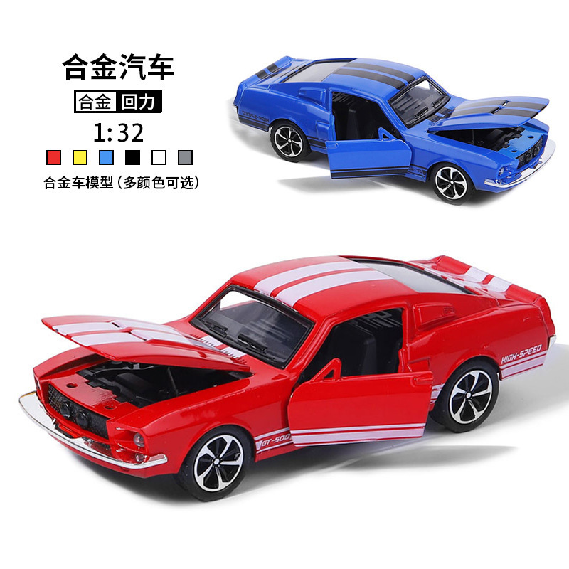 1:32 Diecast Alloy Ford Mustan - Vintage Collectible Cars avis et prix