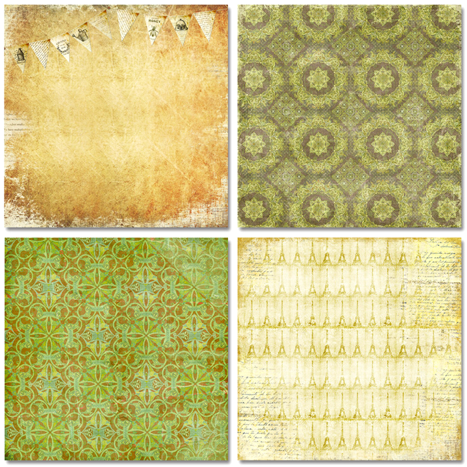 24 Sheets Scrapbook Paper 30x3 - Vintage Collectible Cards avis et prix